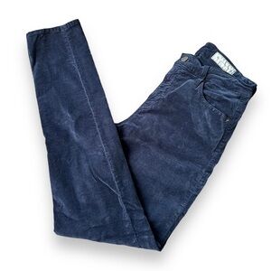 Anthropologie The Stevie Velvet High-Rise Skinny Jean Navy Size
